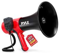 Pyle Mégaphone Bluetooth Portable 100W - Haut-Parleur PA avec Sirène, Portée 1500 m, Réglage Volume, Modulateur Vocal, pour Sport et Sécurité
