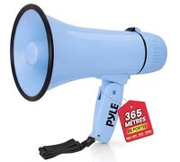 Pyle Mégaphone-Mégaphone Porte-Voix- Haut-parleur Portable avec Sirène et Volume Réglable, Compact et Puissant, Pour Annonces, Événements, Sport, Sécurité et Adresse Publique