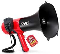 Pyle Mégaphone Portable avec Bluetooth - Haut-Parleur PA 100W avec Modificateur de Voix Intégré, Sirène, Modes Multiples, Contrôle de Volume, Portée 1500 Yards (1370 m), Haut-Parleur Puissant