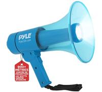Pyle Mégaphone Portable PA Haut-Parleur avec Sirène d'Alerte & Volume Ajustable - 40 Watts, Léger, Imperméable, Marine Grade