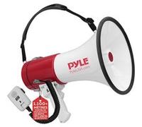 Pyle Mégaphone Porte-Voix 50W -Haut-Parleur Mégaphone avec Sirène Intégrée, Contrôle de Volume Réglable, Portée 1100 m -pour Événements Sportifs, Entraîneurs, Manifestations, Sécurité, Urgences