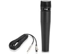 Pyle Micro, Microphone Dynamique, Micro Professionnel à Bobine Mobile avec Filtre Anti-Pop Intégré, Haut Niveau de Signal, Design Robuste, Circuit Silencieux, Câble XLR Inclus