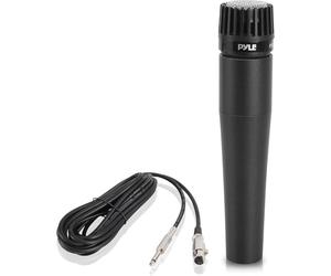 Pyle Micro, Microphone Dynamique, Micro Professionnel à Bobine Mobile avec Filtre Anti-Pop Intégré, Haut Niveau de Signal, Design Robuste, Circuit Silencieux, Câble XLR Inclus