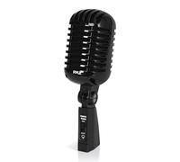 Pyle Micro, Microphone Dynamique Vocal Rétro Classique, Micro Cardioïde Unidirectionnel de Style Ancien avec Câble XLR, Compatible avec Support Universel, Pour Performances, Enregistrement Studio