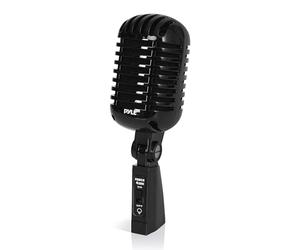 Pyle Micro, Microphone Dynamique Vocal Rétro Classique, Micro Cardioïde Unidirectionnel de Style Ancien avec Câble XLR, Compatible avec Support Universel, Pour Performances, Enregistrement Studio