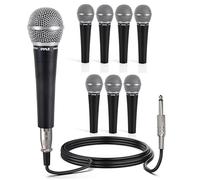 Pyle Microphone Dynamique Filaire Cardioïde Unidirectionnel - Micro Vocal à Main avec Câble XLR vers 6,35 mm de 5 m
