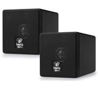 Pyle Paire de Mini Haut-parleurs d'étagère de 7,6 cm pour Home cinéma