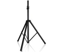 Pyle Pied d’Enceinte, Support Haut-Parleur universelle, Trépied robuste, Support d’Enceinte Pliable avec hauteur réglable de 100 à 180 cm, Insert 35 mm, Charge 60 kg, Noir