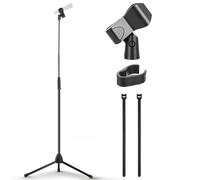 Pyle Support Microphone Trépied avec Bras Flexible Réglable Adaptateur 5/8” Clip Micro Design Pliable