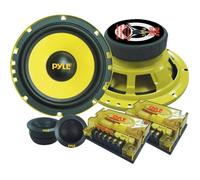 Pyle PLG6C Kit d'Haut-parleurs à 2 Voies 16,5 cm avec Tweeters-Filtres 400 W Paire
