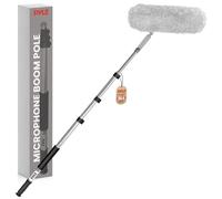 Pyle Pmksb06 Shotgun Micro pour pêche à la Perche, télescopique/enroulement Mic Support de Bras de Suspension