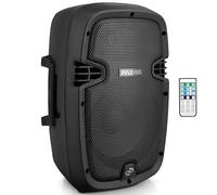 Pyle Powered Active PA System Loudspeaker Bluetooth w/Microphone 8-inch Bass Subwoofer Stage Speaker Monitor Built-in USB for MP3 Amplifier DJ Party Portable Sound Equipment Stereo Amp Sub PPHP837UB