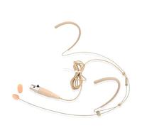 PYLE-PRO Micro Casque Double Oreille à Perche - Microphone Omnidirectionnel Condensateur Mini XLR 4 Broches - Fixation Sécurisée | Bonnette Anti-Vent | Idéal Chant Scène Conférence