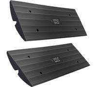 Pyle Rampe Voiture - Rampe de Trottoir/Seuil de 1,22 m - Ensemble de 2 Pièces pour Voiture, Camion, Scooter, Vélo, Moto, Mobilité en Fauteuil Roulant - Noir