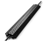 Pyle Couvre-Rampe de Protection de Conduits électriques Durable- Goullote Passe Cable - Supporte 5000kg - Passe/Cashe Cable- Canal Unique- pour Interieur et Exterieur 100 cm x 13 cm x 2 cm