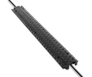 Pyle Rampe de Protection de Câble 1 Canal - Supporte Jusqu’à 5 000 kg, Protège-Câbles et Tuyaux, Usage Intérieur et Extérieur, 100 × 13 × 2 cm