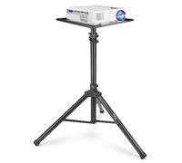 Pyle Support de Projecteur, Trépied Réglable en Hauteur, Support Videoprojecteur Pliable, S'étend de 76 à 134 cm, Pied pour Les Ordinateurs Portables, Projecteurs, Équipement de DJ, Noir