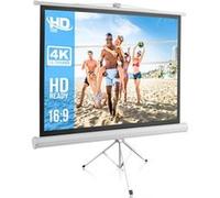 Trépied Portable PRJTP52 pour écran de Projection - Écran de Projection Mobile 50" - Pyle, Blanc