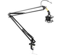 Pyle Support micro Boom Suspension Pro – bras ciseaux réglable antichoc extensible
