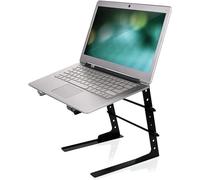 Pyle Support Ordinateur Portable, Support PC Portable Ventilé, Laptop Stand, Réglable en Hauteur, Parfait pour DJ, PC, Gaming, Home, Bureau, Noir
