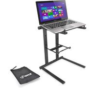 Pyle Support Ordinateur Portable - Table Debout avec Hauteur Pliable et Plateau - Support PC Portable - Accessoire Secondaire pour iPad, Station de Travail et Utilisation à Domicile avec Sac