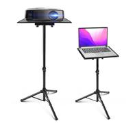 PYLE Support Projecteur et Ordinateur Portable- Support Vidéoprojecteur-Pied pour équipement DJ et Studio - Trépied - Hauteur Réglable - Idéal pour la Scène ou le Studio