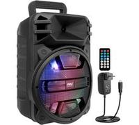 Pyle Système d’Enceinte Bluetooth Portable - 30,48 cm - 800 Watts - Entrées USB/FM/Bluetooth/Aux/Micro et Batterie Rechargeable Intégrée -Sono Portable