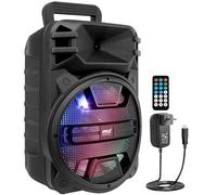 Pyle Système d’Enceinte Bluetooth Puissante Portable 30,48 cm- 800 Watts-Haut-Parleur de Karaoké-Entrées USB/FM/Bluetooth/Aux/Micro et Batterie Rechargeable Intégrée-Sono Portable