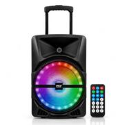 Pyle Système d’Enceinte Bluetooth Puissante Portable PA Karaoke - Haut-Parleur Actif sans Fil Compatible Bluetooth de 1000W pour extérieur avec Batterie Rechargeable-télécommande-Sono Portable