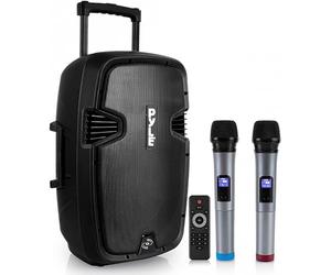 Pyle Système d’Enceinte Bluetooth Puissante Portable PA Karaoke - Haut-Parleur Actif sans Fil Compatible Bluetooth de 1000W pour extérieur avec Batterie Rechargeable-télécommande-Sono Portable