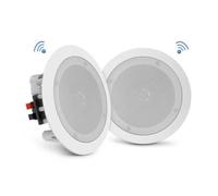 Pyle Système de Haut Parleur Plafond Bluetooth 20 cm-250 Watt - Enceinte Plafond/Murale -Système Stéréo 2 Voies - Blanc- Enceinte Bluetooth