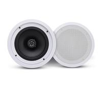 Pyle Système de Haut Parleur Plafond Bluetooth 20 cm-250 Watt - Enceinte Plafond/Murale -Système Stéréo 2 Voies - Blanc- Enceinte Bluetooth
