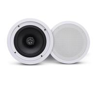 Pyle Système de Haut Parleur Plafond Bluetooth - Système d'Enceinte Plafond et Murale 2 Voies avec Connexions Rapides-Grilles Rondes/Hexagonales Interchangeables-Enceinte Bluetooth
