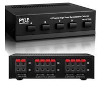 PyleHome PSS4 Sélecteur de Haut-Parleur Haute Puissance 4 canaux