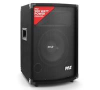 PylePro Système de Haut-Parleur Portable Cabinet PA - Système Sonore Extérieur de 500W avec Haut-Parleur Woofer de 10", Bobine de Voix Kapton 1.5", Tweeters Doubles, Haut-Parleur Médium Super Horn