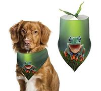 Pylône Bleu Rire Arbre Grenouille Chien Bandanas Triangle Chien Bavoirs Mignon Animal écharpe Foulard pour Petit Moyen Grand Animal de Compagnie