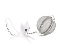 Pylones, boule à thé Chatbonthé Blanc