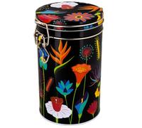 Pylones : Cantine - Boite Ronde En Metal - Jardin Fleuri