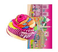 Pylones - Foulard/Paréo Coloré Balade - New Paris Pink - 100 x 180 cm