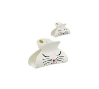 Pylones, Pince à cheveux crabe - Ladyclip Large White Cat