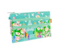 Pylones, Pochette 3 Zips - 20 x 13 x 1 cm Polyester - Parisienne 2