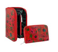Pylones, Portefeuille Médium Voyage - Coquelicot