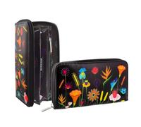 Pylones, Portefeuille - Voyage Jardin Fleuri 19 x 11 cm Tissu Enduit