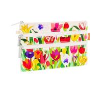 PYLONES : Zip Pouch - Pochette 3 Zips - Tulipes