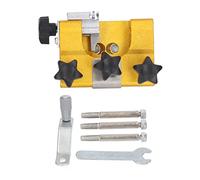 Pyltha Affûteuse de Chaîne Manuel pour Tronçonneuse, Outil Portable en Alliage d'Aluminium avec 3 Meules en Acier - Précision et Facilité d'Usage pour Affûtage Rapide