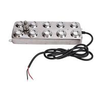Pyltha Brumisateur 10 Têtes, Ultrasonique, 250W - Brouillard Dense et Stable, Coque INOX Résistante, Aménagement Paysager; humidificateur de pièce; brumisation d'étang