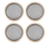 Pyltha Cadre de Haut - Parleur Intérieur, 4 Pièces, Couleur Bleue, ABS et Fer - Protection et Style Élégant, Compatible 3 Series F30 / F35, Installation Facile (Beige)