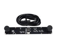 Pyltha Caméra USB Double Lentille 4MP, Module 1080P 72° avec Mesure de Distance 3D - Haute Résolution, Plug and Play, Compatible Multisystèmes