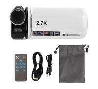 Pyltha Caméscope Numérique 48MP, Zoom Numérique 18X, Écran Tactile 3 Pouces Rotatif 180°, Vision Nocturne Infrarouge - Enregistrement 2.7K HD, Filtres Beauté, Usage Polyvalent