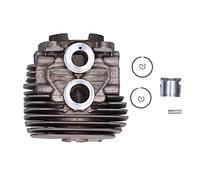 Pyltha Cylindre Piston Scie à Chaîne 50mm, Kit Accessoire Aluminium Haute Conduction - Résistance Optimale, Léger et Facile à Installer pour Entretien Scie